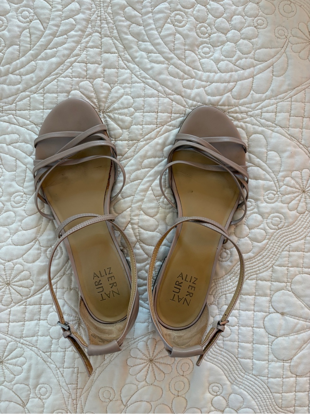 Naturalizer taupe sandals. Size 10